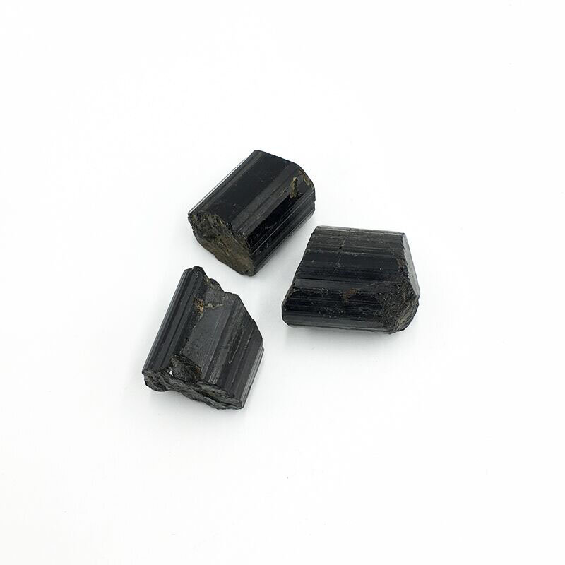 Natural Mineral Specimen Black Tourmaline Gravel Rough Irregular Crystal Stone Healing Jet Stone Collection Eliminate Magnetism