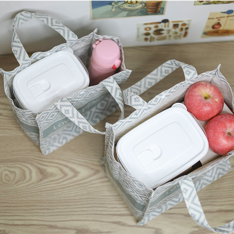 Multipurpose Lunch Bag Office Worker Portable Food Thermal Handbag Hiking Picnic Fruit Drink Dessert Keep Fresh Pouch Accessorie