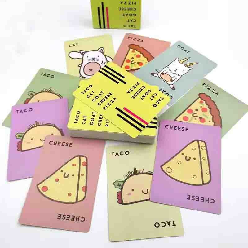 Juego de Taco de gato, Cabra, queso, Pizza para juego familiar, juego divertido