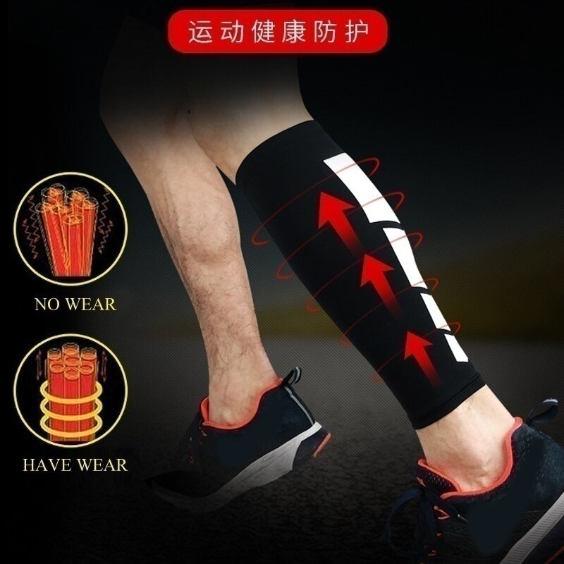 L.Mirror 1Pcs Calf Compression Sleeves Leg Socks Shin Splint Calf Pain Relief for Running Cycling Maternity Travel Nurses-Single