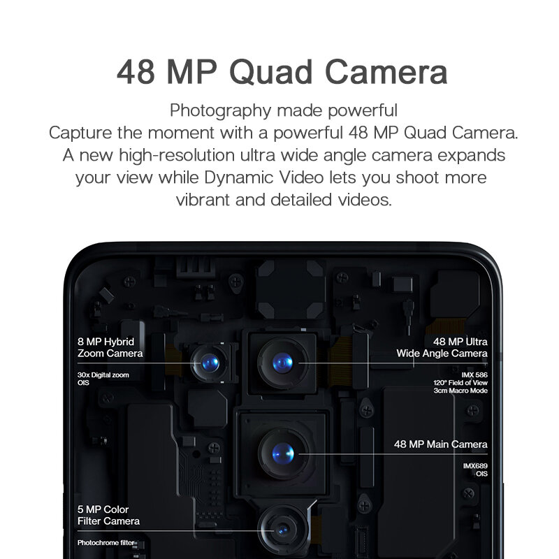 Глобальная прошивка OnePlus 8 Pro 5G Смартфон Snapdragon 865 6,78 ''120 Гц жидкости Дисплей 48MP Quad камеры IP68 30 Вт Беспроводной заряда