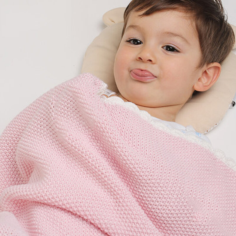 Langes en mousseline pour bébé, couvertures de lit tricotées en coton biologique pour enfants, literie douce colorée pour emmailloter les nouveau-nés