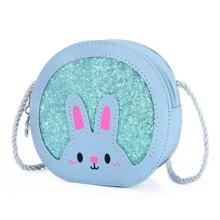 Children's Princess Cute Bag Fashion Children's Cartoon Bag Baby Cute Sequin Accessories Sweet Casual Messenger Bag