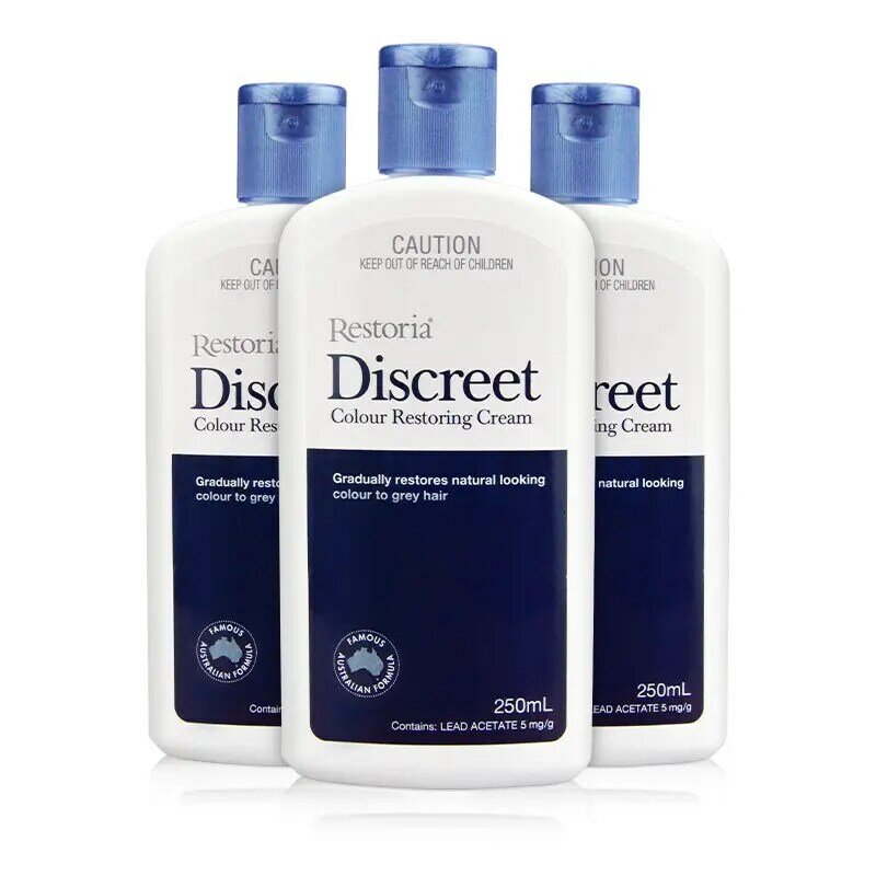 1 pcs Original Restoria Discreet Colour Restoring Cream Lotion Hair Care 250ml Reduce Grey Hair for Men and Women