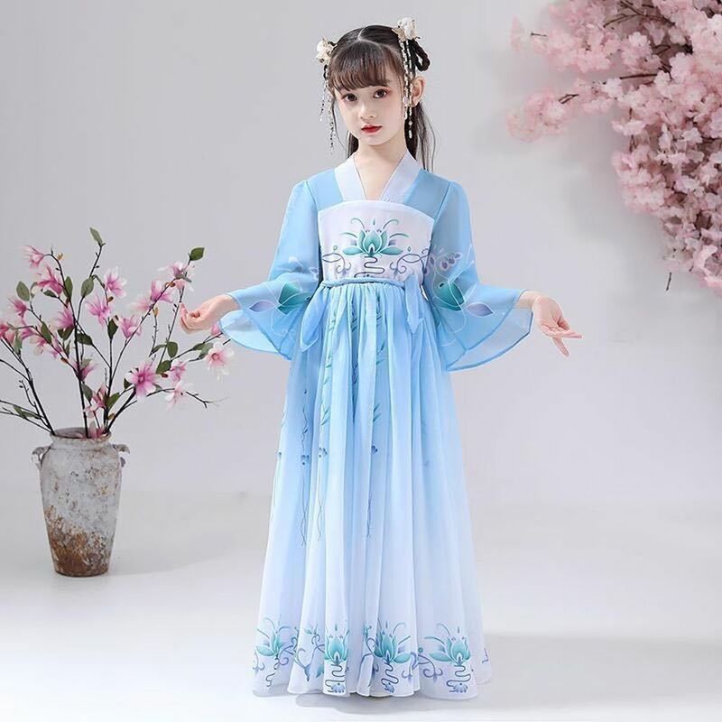 Chinese Kids Party Cosplay Children Traditional Ancient Fairy Hanfu Costumes Han Tang Dynasty Girl Hanfu Chinese Princess Dress