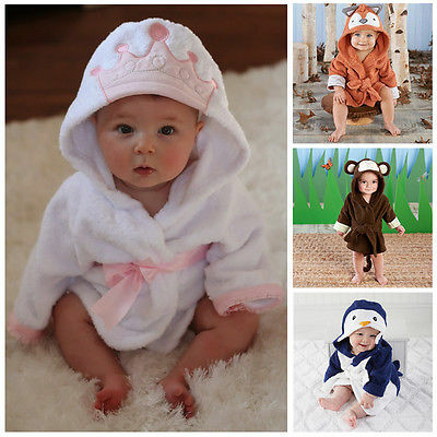 New Luvable Friends สัตว์ตัวอักษรสแควร์ผ้าเช็ดตัวชุดผลิตภัณฑ์สำหรับเด็กทารกการ์ตูน Robe ทารกผ้าเช็ดตัว S
