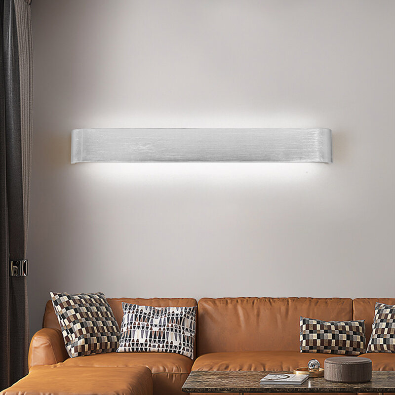 Lámpara LED de pared para interior, aplique de pared con iluminación de 10W-20W, moderno y minimalista para escalera, dormitorio, mesita de noche, salón y recibidor de casa