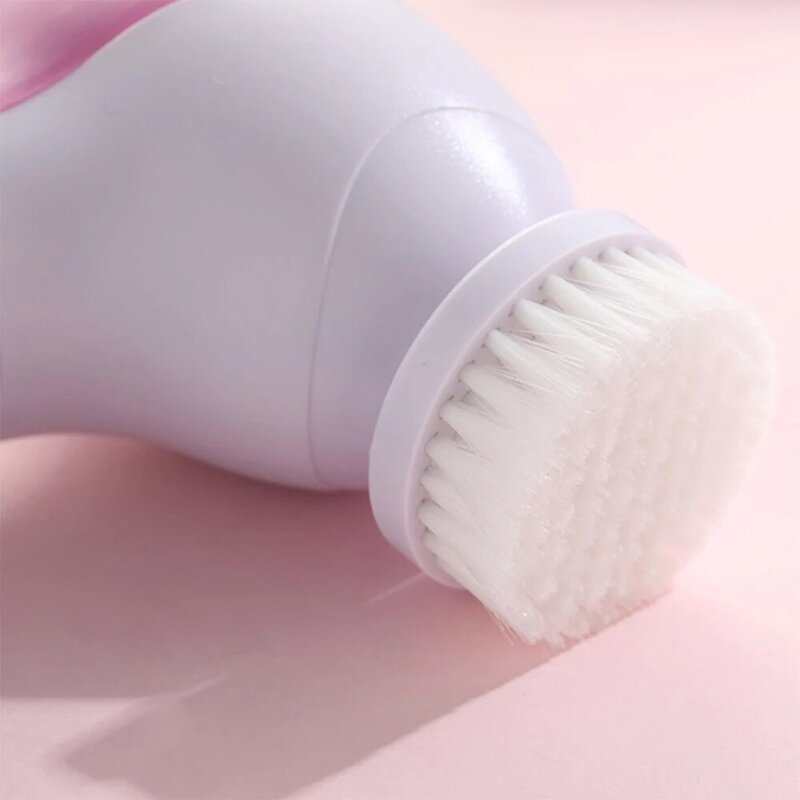 1 Set 5 In 1 spazzola per la pulizia del viso elettrica Mini detergente per pori della pelle Scrubber esfoliante massaggio di bellezza strumento per la cura della pelle