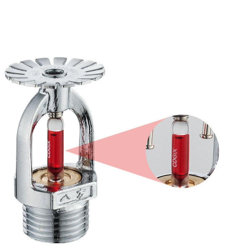 Automatic Spraying Device 68 Degree Atomization Fire Sprinkler Drooping Type Sprinkling Water Extinguishing Safety Protection