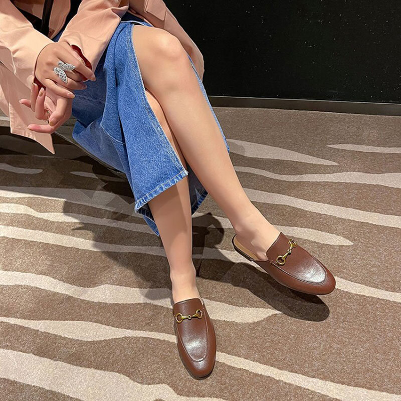 Sandalias planas cómodas para mujer, zapatos informales que combinan con todo, novedad de verano 2021