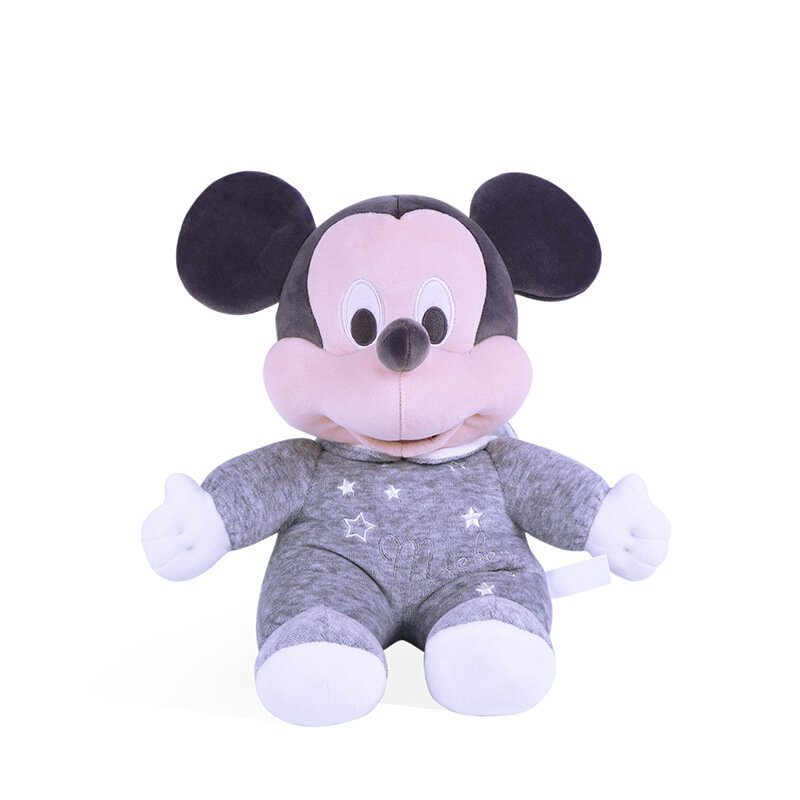 30cm Disney Mickey Mouse Minnie kaczor Donald kubuś puchatek z pierścieniem papieru dziecko smoczek lalki pluszowe rzeczy zabawki świąteczne prezenty dla dzieci