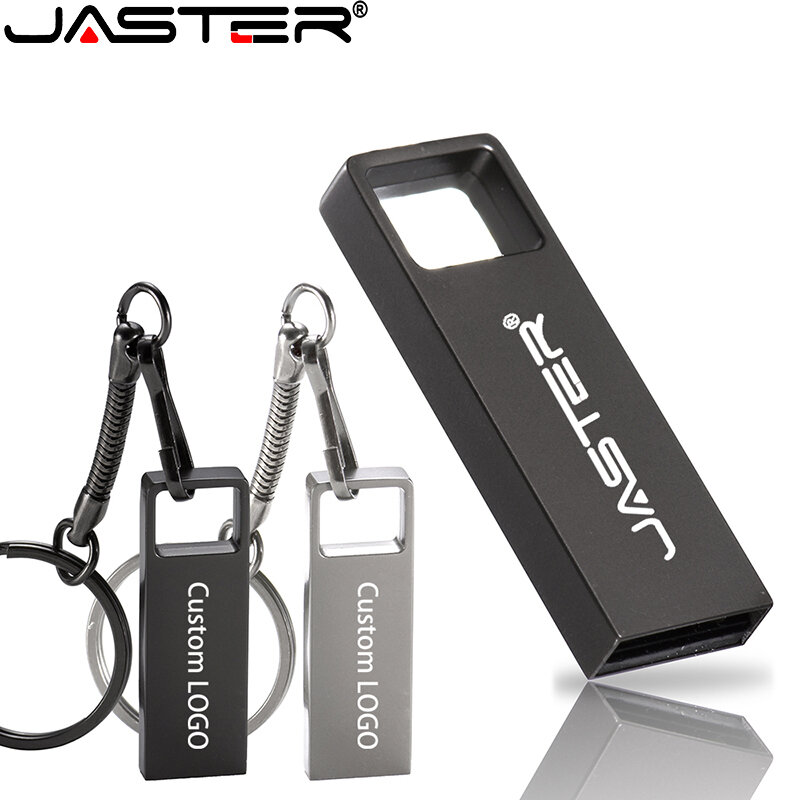 Jaster Usb 2.0 Mini Metalen Creatieve Pendrive Usb Memory Usb Flash Drives 4Gb 8Gb 16Gb 32Gb 64Gb 128Gb Aanpasbare Logo Gift