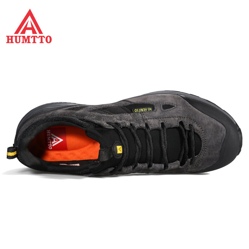 Humtto-男性用の通気性のある革靴,仕事用の安全なカジュアルシューズ,高級ブランド,デザイナースニーカー,秋冬