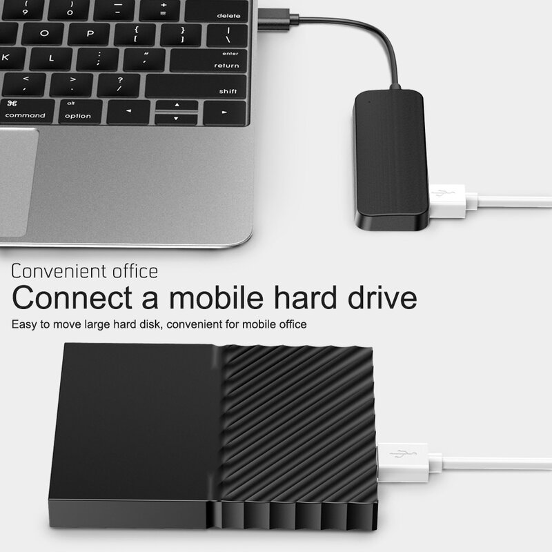 USB C HUB Tipe C Ke Multi USB 3.0 TF/SD Pembaca Kartu Pengisi Daya Mikro Adaptor Pemisah Kecepatan Tinggi untuk MacBook Pro/Air Laptop Tablet