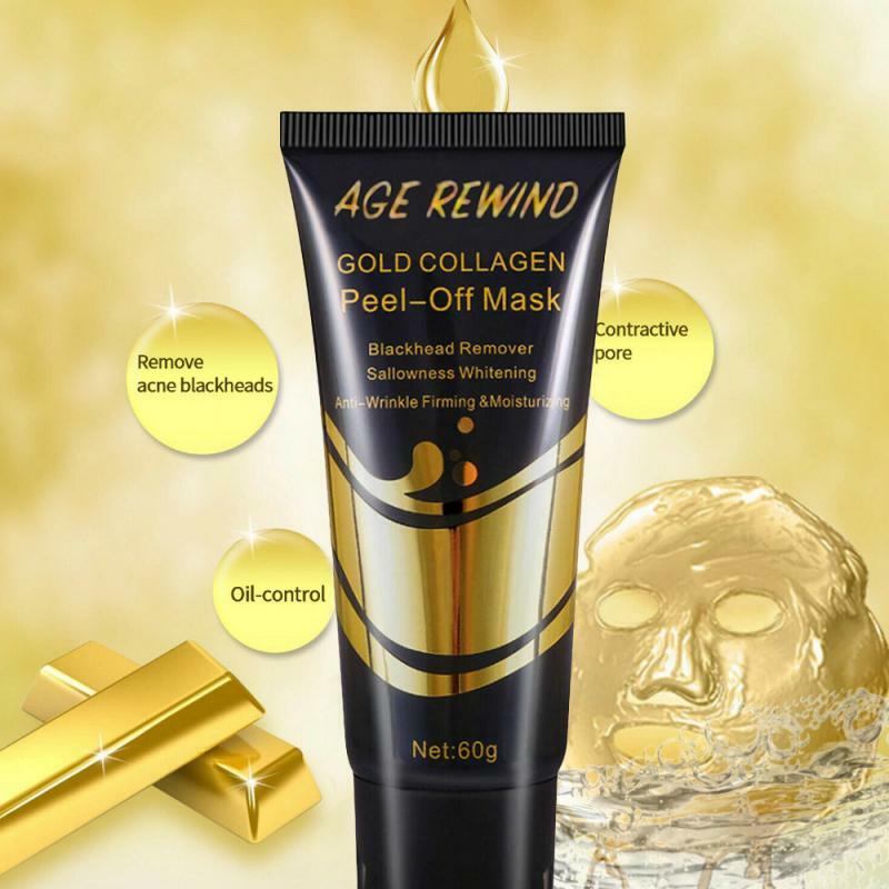 NEW 24K Gold Collagen Facial Face Care Peel Off Anti Aging Remove Wrinkle Care Oil control tearing mask mask shrink pores Masks