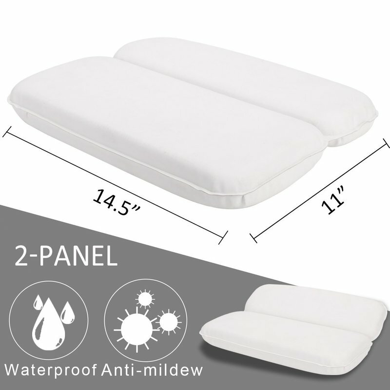 High Quality Bathtub Pillow Strong Suction Cups Bathroom Neck Support Bath Tub Pillow Waterproof Anti-mildew Easy To Clean