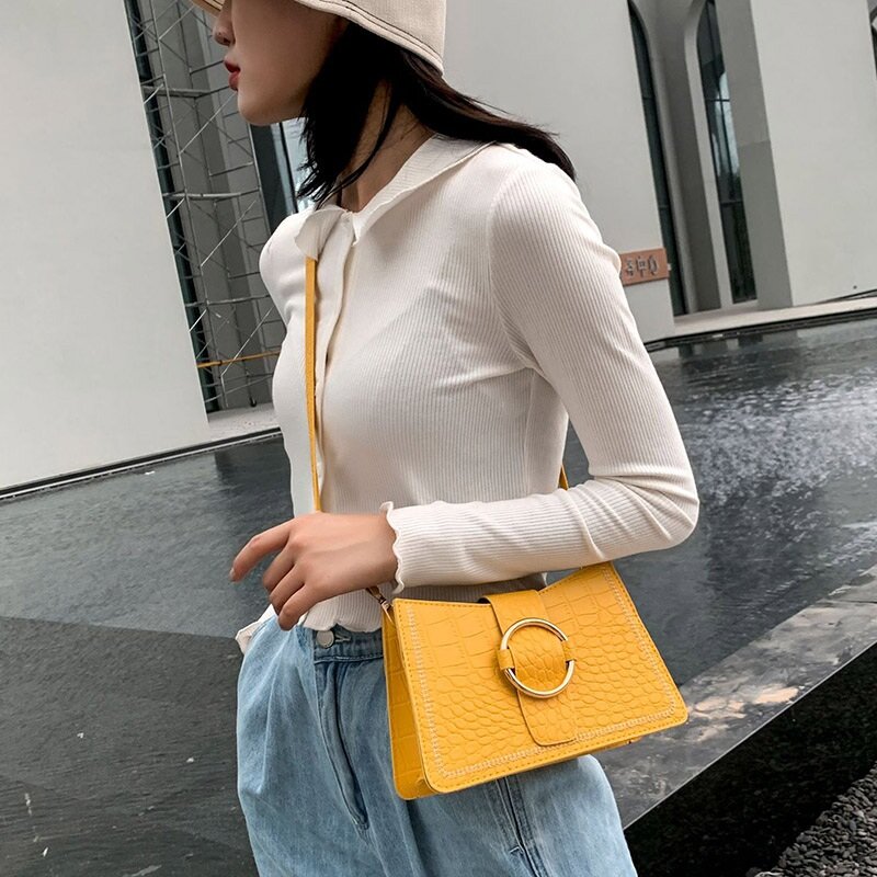 Vrouwelijke Tassen Koreaanse Versie Schoudertas Wilde Kleine Vierkante Messenger Bag Voor Vrouwen 2020 Nieuwe Mode Herfst Winter Handtassen