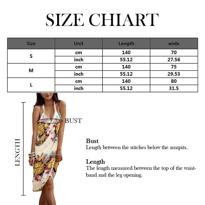 2021 gedruckt Abdeckung-ups Sexy Strand Kleid Frauen Halter Sling Chiffon Strand Handtuch Bikini Wrap Pareo Röcke Offene-zurück Bademode