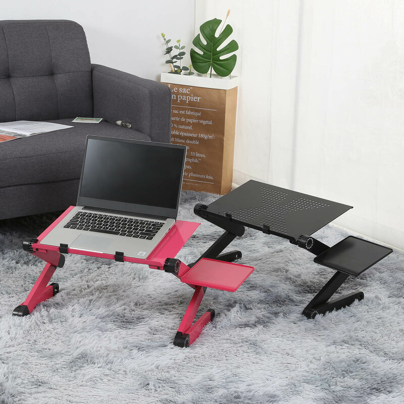 조정 가능한 휴대용 접이식 노트북 책상 컴퓨터 테이블 스탠드 트레이, 침대, 유용한 사이드 테이블, 가구, 거실 테이블