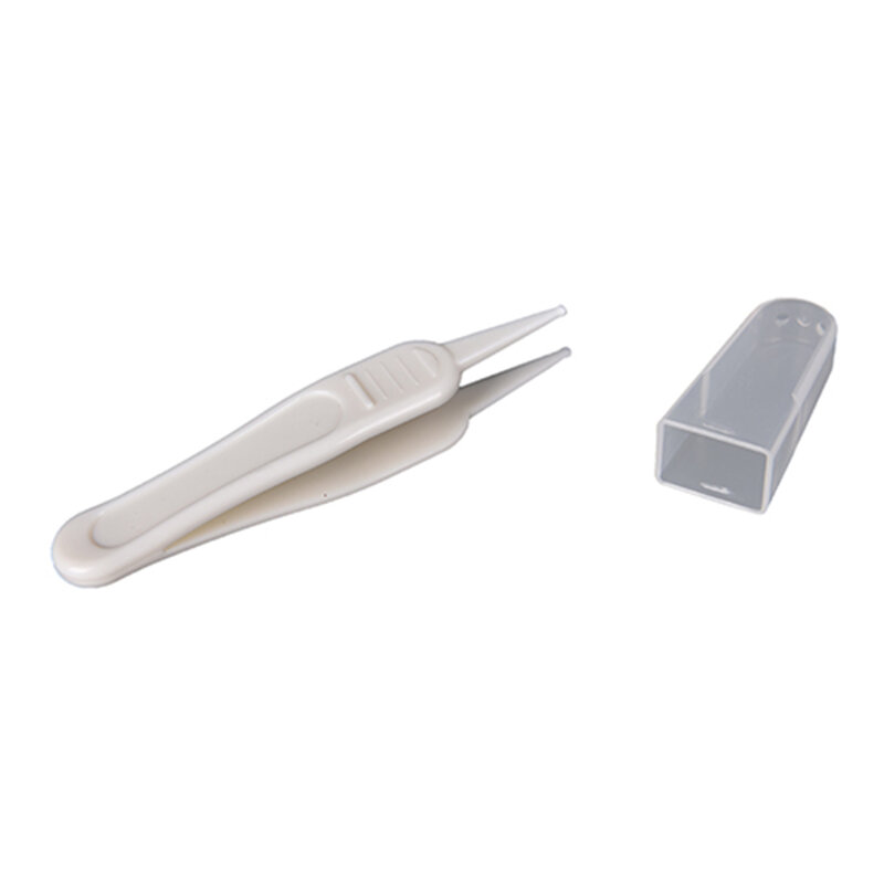 1PC Infant Safe Clean Ear Nose Navel Tweezers, Safety ABS Plastic Baby Ear Nose Navel Cleaning Forceps Clips Baby Care