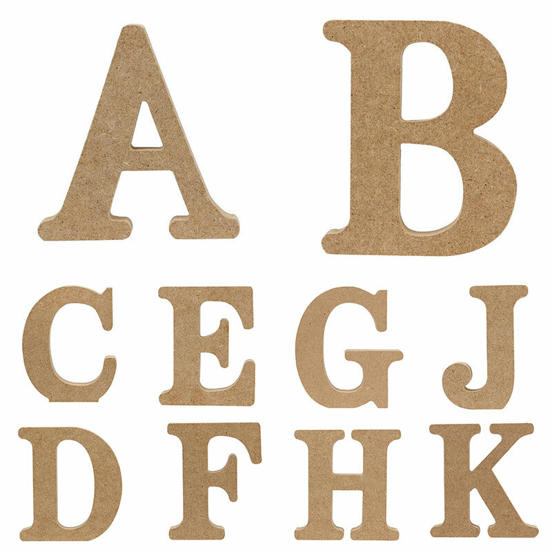 Letras del alfabeto de madera de Color madera, manualidades, manualidades, decoración del hogar, fiesta de cumpleaños, boda, diseño de nombre personalizado, 1 ud.