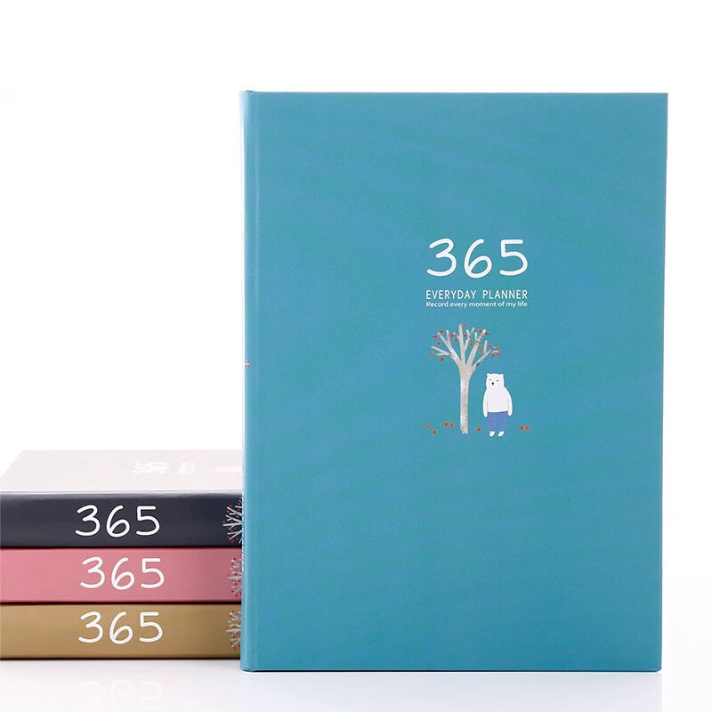 Carnet créatif main Ledger 32 ouvert petit frais Mini cahier étudiant journal Surface dure 365 Plan nouvel an cadeau