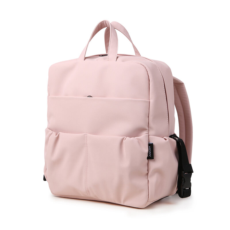 신생아 베이비 방수용 대용량 기저귀 배낭 여행용 베이비 케어를위한 어머니 출산 가방을위한 핑크 귀여운 기저귀 가방