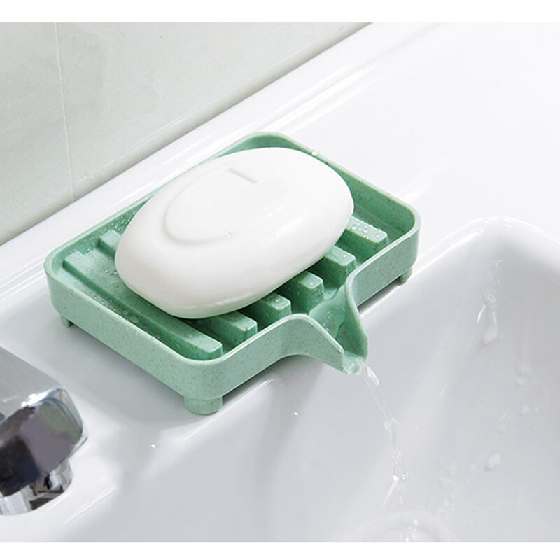 Casa de banho saboneteira caixa de armazenamento titular bandeja de drenagem sabonetes titular para banheiro cozinha toalete rack casos suprimentos gadgets 1 pçs