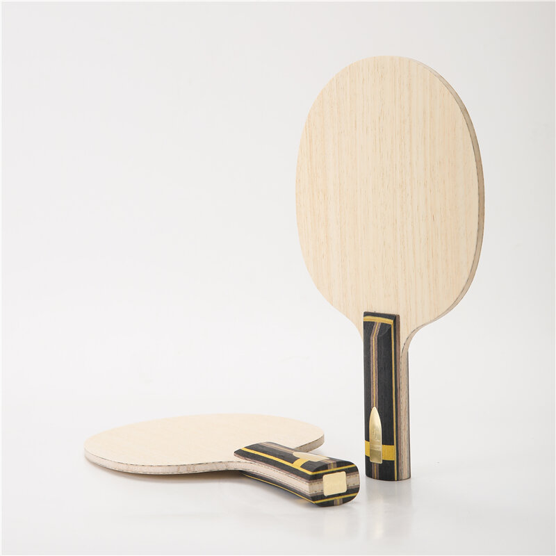 Zhangjike – raquette de tennis de table en fibre de carbone ZL, 5 couches de bois, 2 couches de carbone ZLC, raquette de ping-pong à manche long et à prise horizontale
