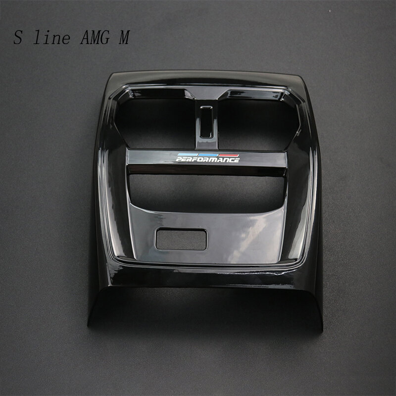 Estilo do carro para m desempenho interior do carro adesivo decalques traseiro painel de saída ar condicionado capa guarnição para bmw série 3 g20 g28