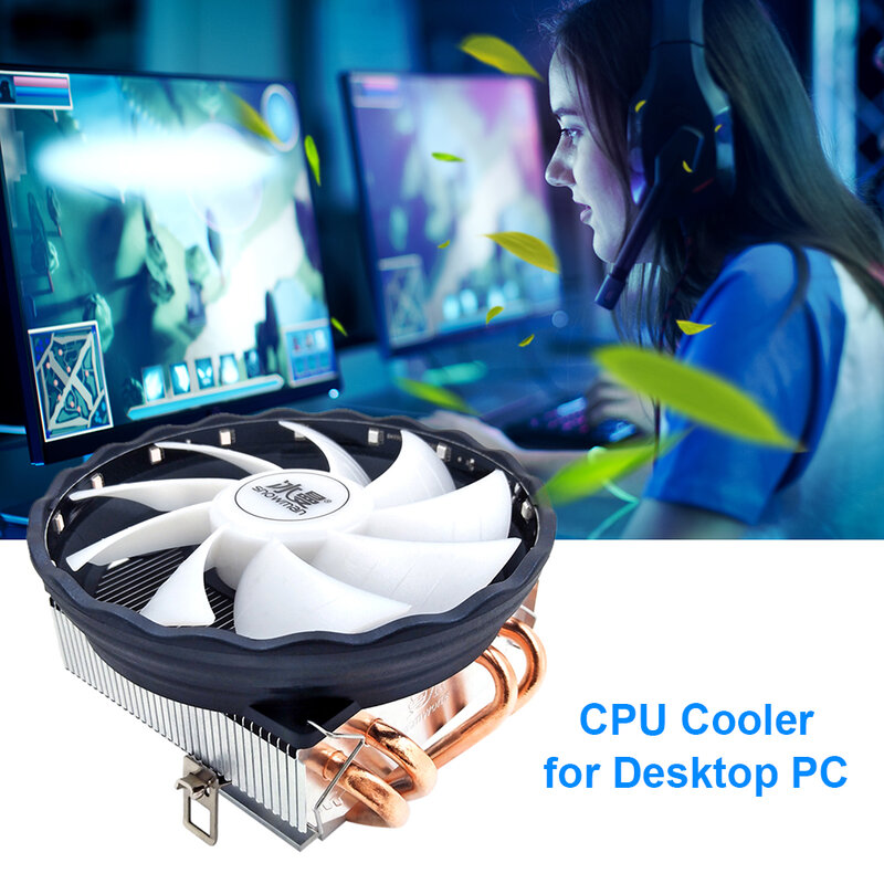SNOWMAN 120mm CPU Cooler Radiator 4 Heatpipes 3Pin PWM 130W PC Computer Cooling Fan for Intel LGA 2011/1200/1150 CPU Fan Cooler