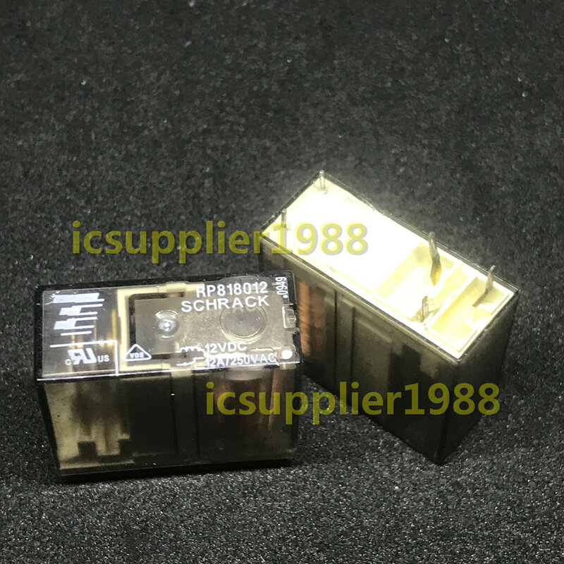 RP818012-12V RP818012 12VDC 12A DIP5 5-Pin 12 AMP 12VDC 1รูปแบบ SPDT 1C/O 2ชิ้น/ล็อต