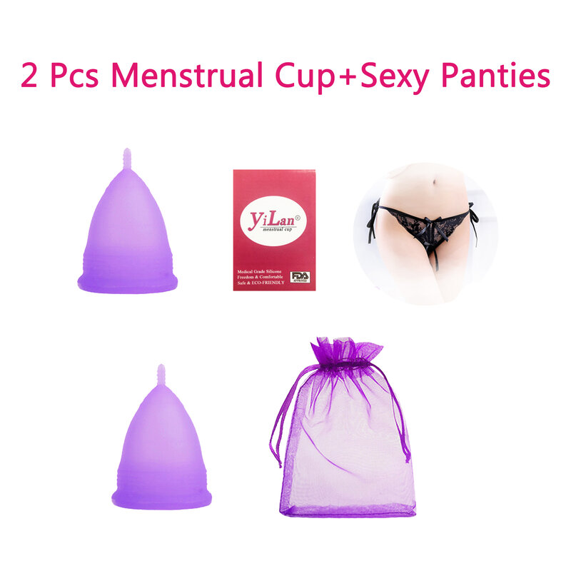 Yilan grau médico silicone feminino copo menstrual copo menstrual higiene feminina proteção ambiental menstrual copo reutilizável
