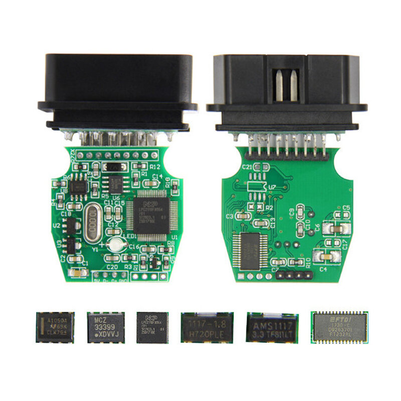 5 Stks/partij Nieuwste Mini Vci J2534 V15.00.028 FT232RL Chip Voor Toyota Obdii Diagnostische Kabels En Connectoren Mini-Vci Interface