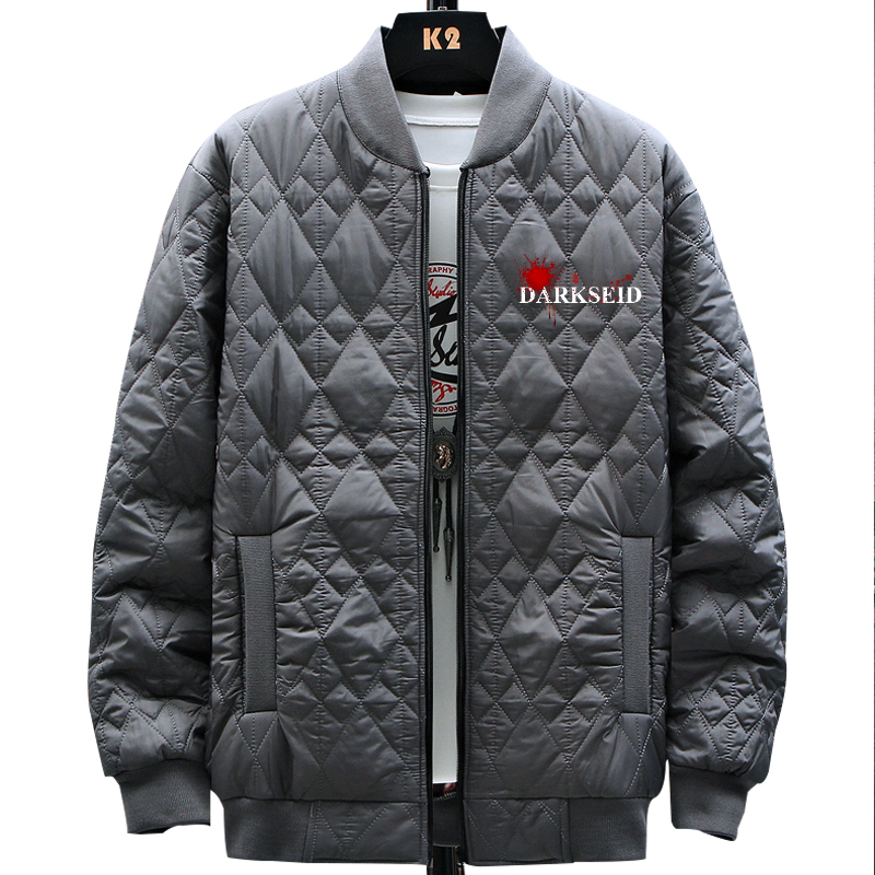Outono e inverno moda acolchoado jaqueta plus size magro casaco quente