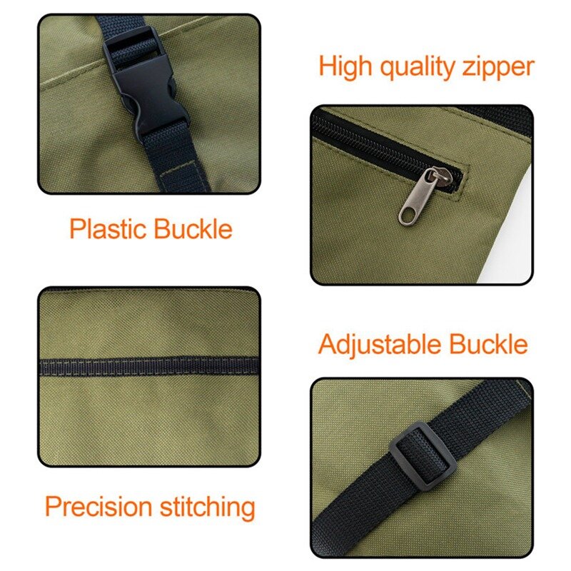 Hot Sale Roll Up Tool Bag Roll Tool Roll Multi-Purpose Tool Roll Up Bag Wrench Roll Pouch Hanging Tool Zipper Carrier Tote