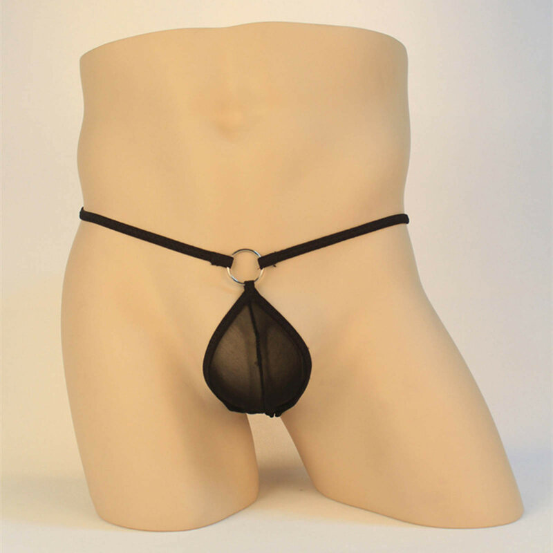 See-Through Sexy Mens Thongs Jockstrap Men's Panties Mesh Breathable Sexy Underwear Erotic Lingerie Male G-String Sex Underpants