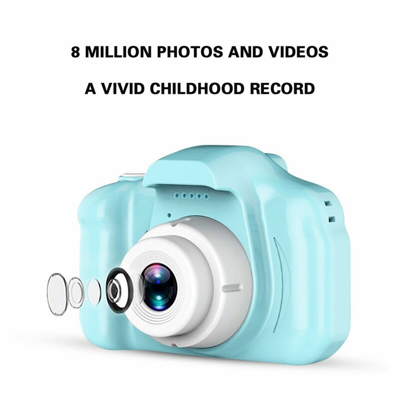 Mini fotocamera per bambini, giocattoli educativi per bambini, regali per bambini, regalo di compleanno, fotocamera digitale 1080 p, telecamera di proiezione