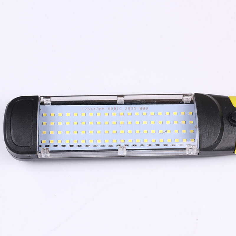 Luz LED portátil de emergencia para trabajo, lámpara de seguridad COB de 40W, 80LED, magnética, para reparación de inspección de automóviles
