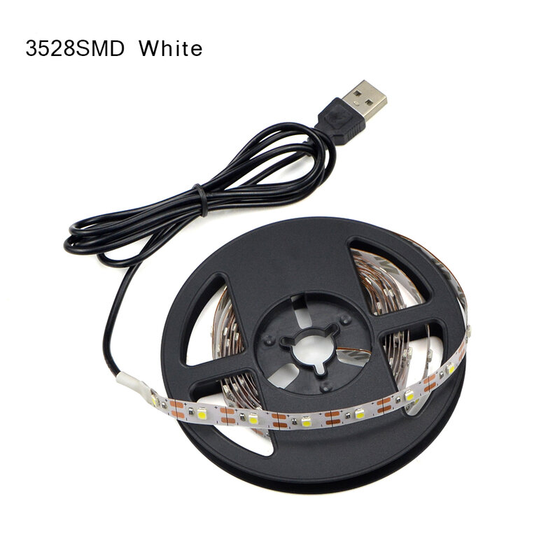 DC 5V USB 2835 LED RGB Strip RGB Light หลอดไฟตกแต่งพื้นหลังทีวีแสงริบบิ้น Decor สายเทป1M 2M 3M 4M 5M