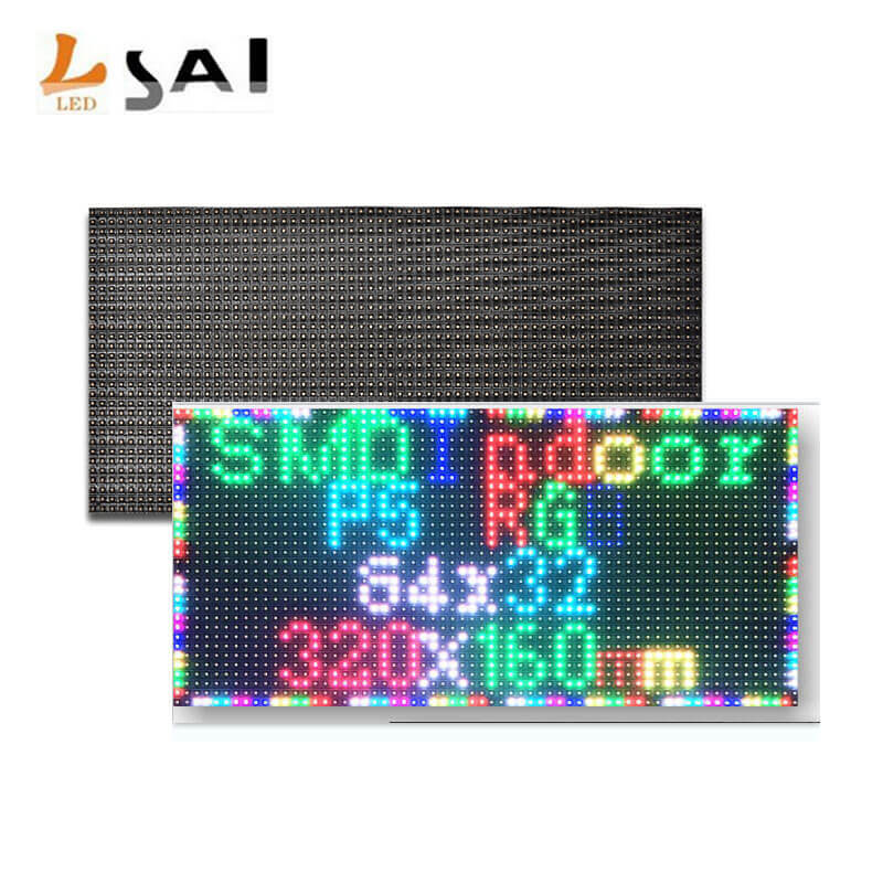 LianSai – panneau d'écran LED d'intérieur P5, module 320x160mm, pixels 64x32, balayage 1/16, rvb 3 en 1, 2 pièces/lot
