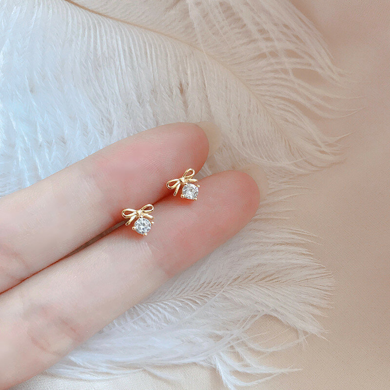 Женские серебряные серьги-бабочки s925, изысканные маленькие серьги в форме сердца в стиле ретро