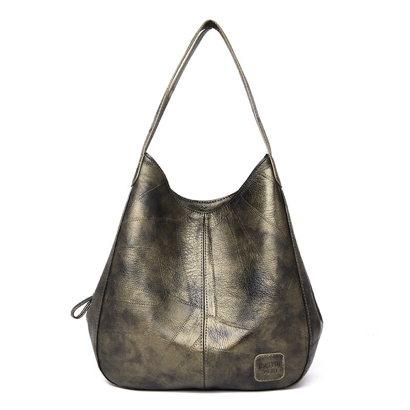 OLN – sac à main de luxe en cuir PU marron pour femmes, sacoche à bandoulière de grande capacité, Portable, rétro, nouvelle collection hiver 2020
