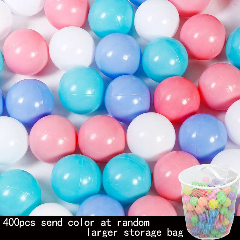 400 Pcs/Lot Plastic Balls Eco-Friendly Colorful Ball Soft Toys For Children Swim Pits Beach Ball Water Pool Ocean Wave Balls