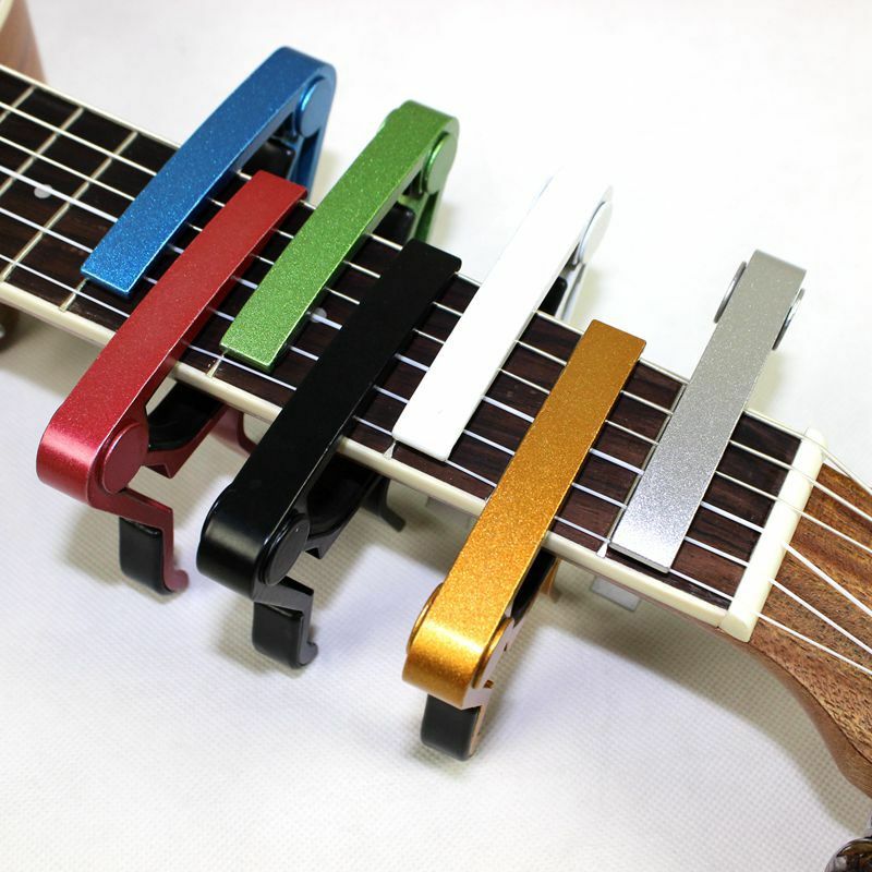 HG Universal Capo akcesoria gitarowe szybka zmiana zacisk klucz stop Aluminium metalowa akustyczna gitara klasyczna Capo na części do gitary