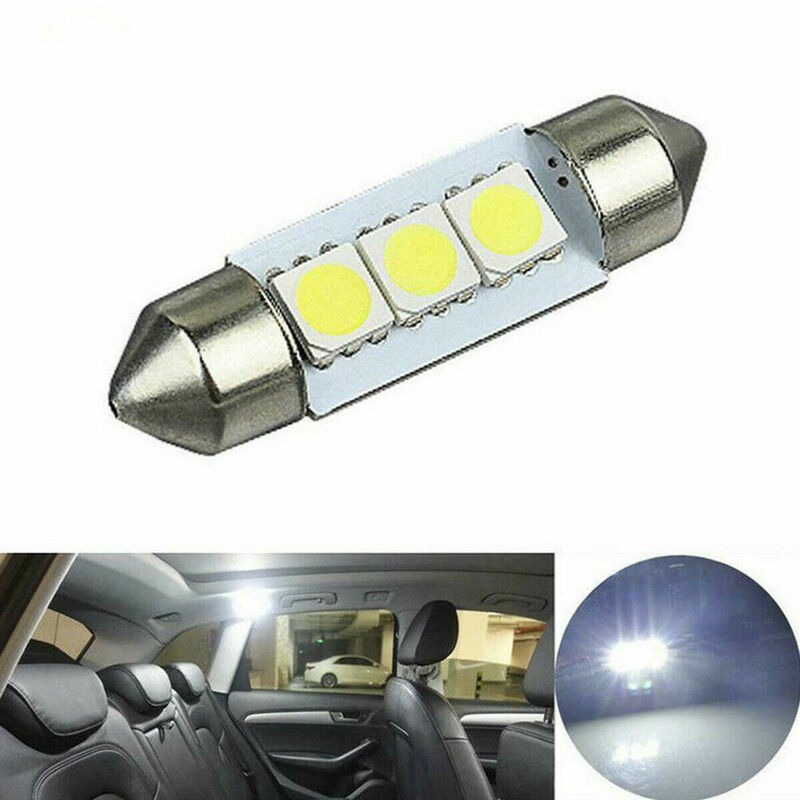 14x Kits de accesorios de luz LED mixta de placa de matrícula de cúpula de mapa de paquete Interior de coche