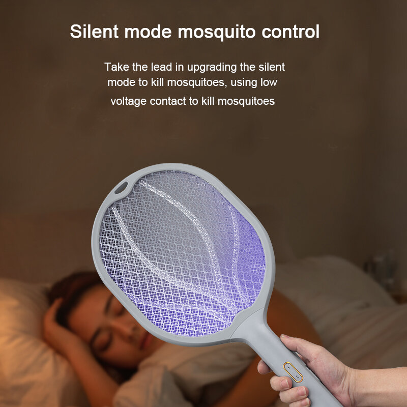 Nieuwe 2 In 1 Intelligente Huishoudelijke Muggen Killer Lamp Elektrische Shock Mug Swatter Usb Recharg Eable Bug Zapper Muggenval
