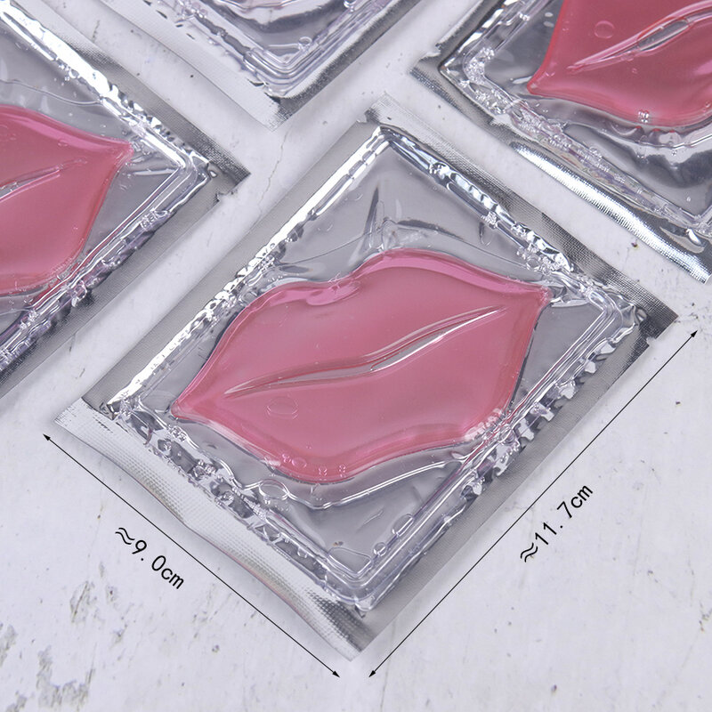 5Pcs Hot Koop Lip Mask Crystal Collageen Anti-Aging Rimpel Pad Lippen Maskers Peel Off Blijvende Hydraterende Voeden lippen Care