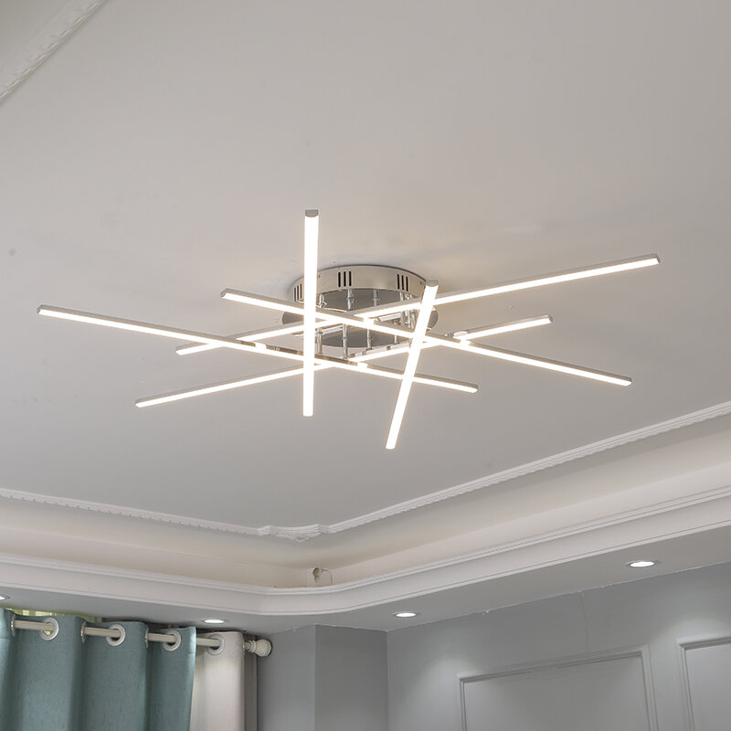 Plafond moderne à LEDs lumières pour salon cuisine plafonnier avec télécommande encastré plafonnier lampe circulaire