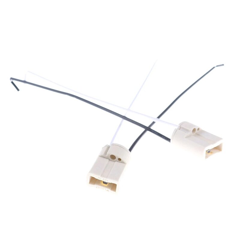5 sztuk przydatne ceramiczne 110-220V 5A uchwyt lampy kabel LED światło halogenowe podstawa żarówki G9 lampa podstawa gniazda Adapter złącze konwertera